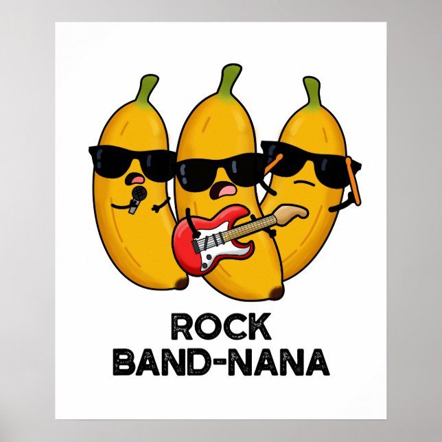 Poster Rock Banda Nana Funny Banana Pun (Frente)
