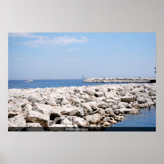 Poster Rock Barriers E Lake (Frente)