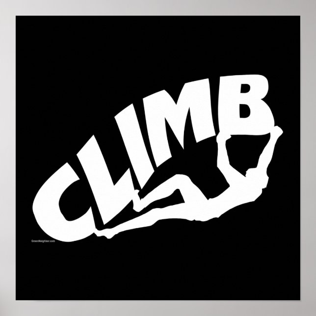 Pôster Rock Bouldering (Frente)