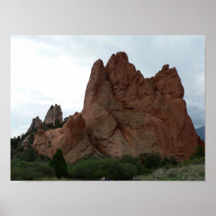 Poster Rock Climbers, Garden of Gods, Colorado