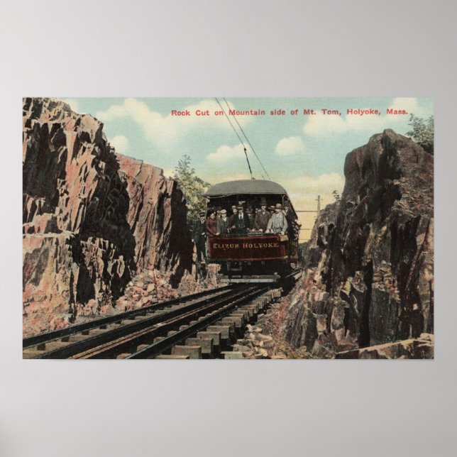 Pôster Rock Cut no Monte Tom. (Frente)