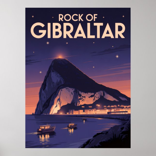 Poster Rock de Gibraltar (Frente)