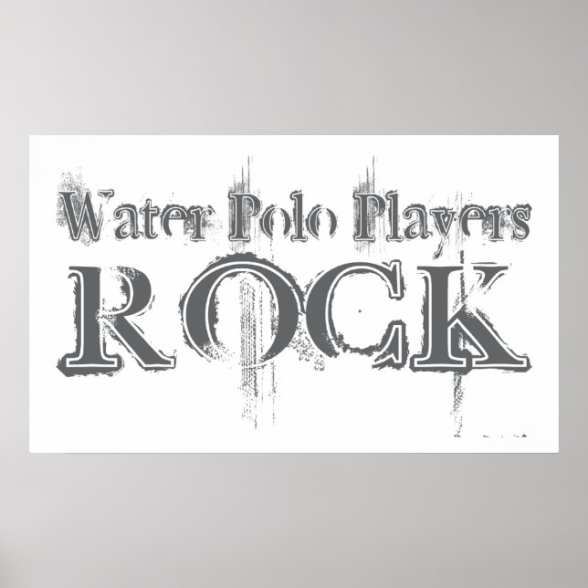 Poster Rock De Jogadores De Polo Aquático (Frente)