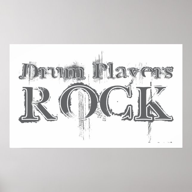 Pôster Rock De Jogadores De Tambor (Frente)