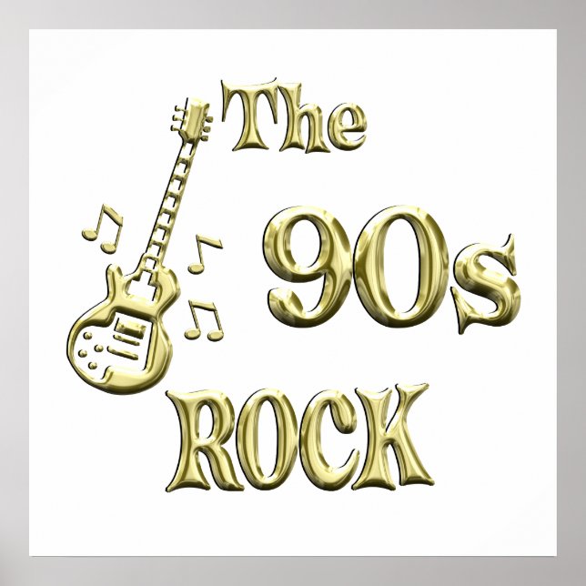 Poster ROCK dos 90 (Frente)