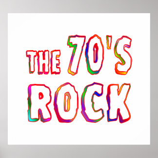Pôster Rock dos anos 70