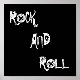 PÔSTER ROCK, E, ROLL