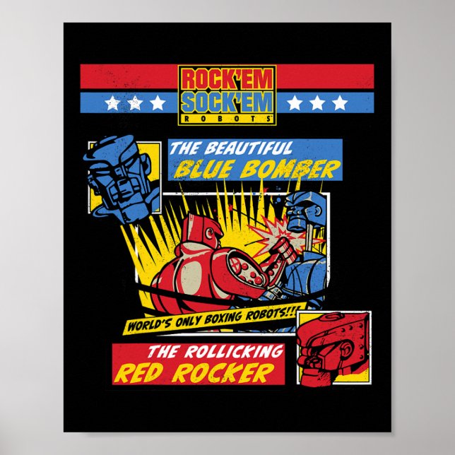 Poster Rock em Sock em - Boxing Robots Comic Page (Frente)