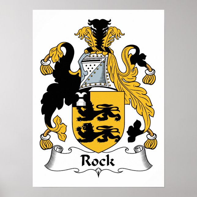 Pôster Rock Family Crest (Frente)