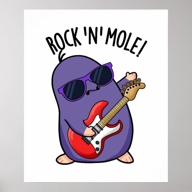 Poster Rock N Mole Funny Animal (Frente)