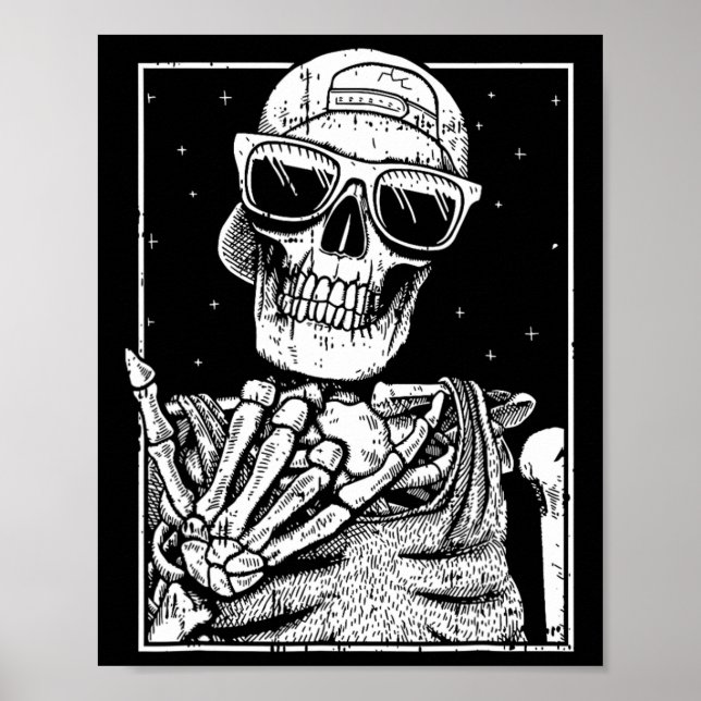 Poster Rock N Roll Banda Preguiçoso Halloween Figurume Ro (Frente)