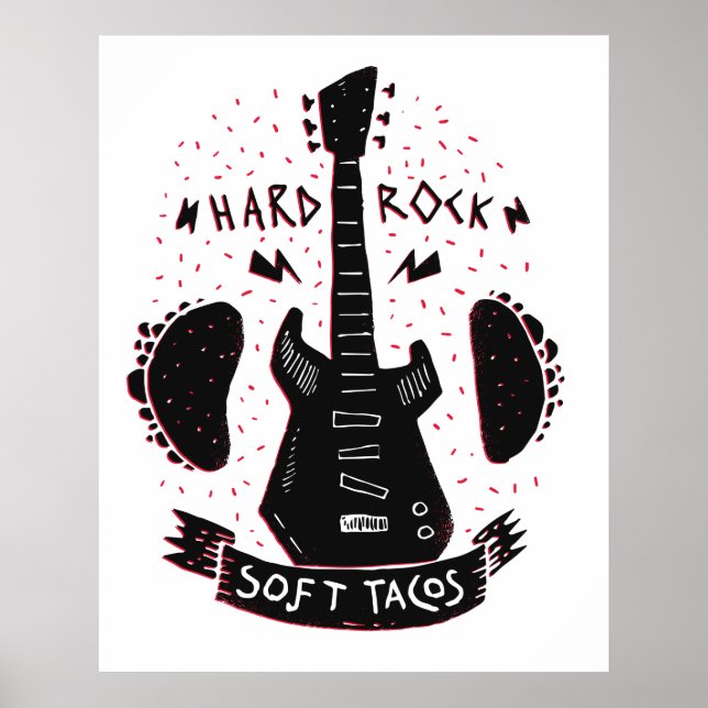 Poster Rock 'n Roll Music Tacos (Frente)