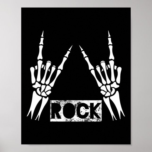 Poster Rock On Banda Para As Mulheres Rock And Rols Para  (Frente)