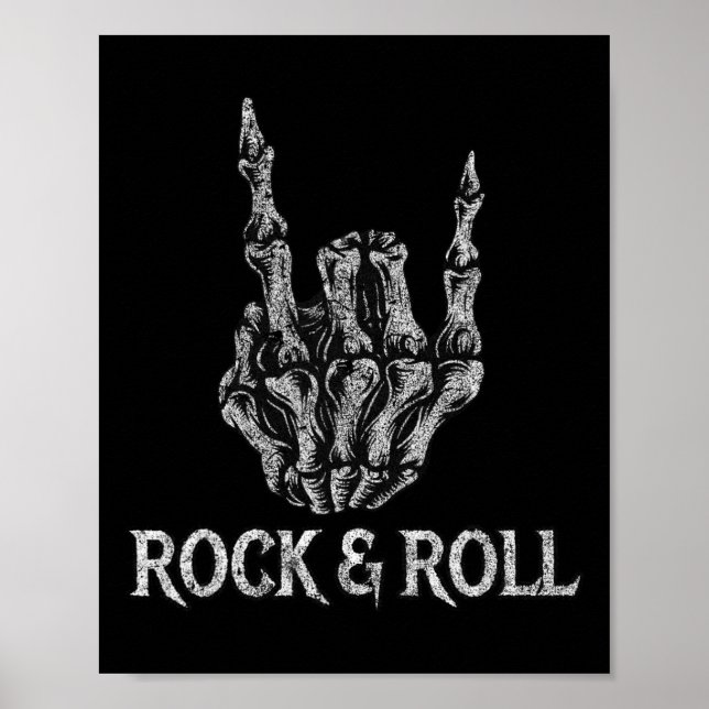 Poster Rock On Banda Para As Mulheres Rock And Rols Para  (Frente)