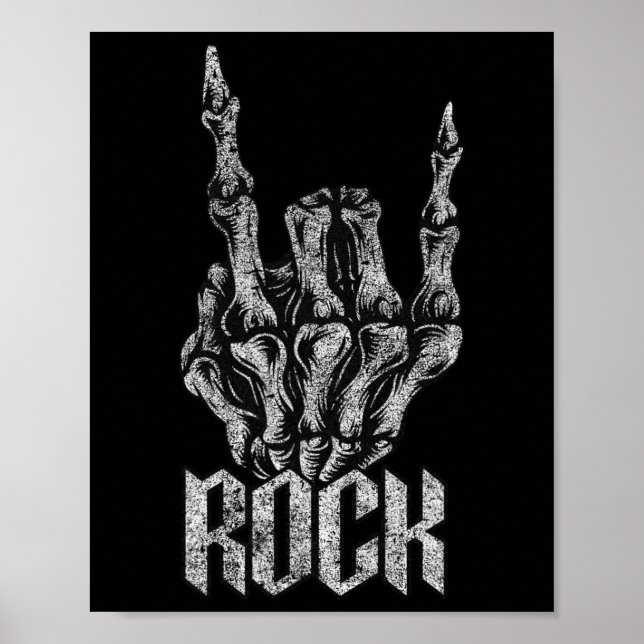 Poster Rock On Banda Para As Mulheres Rock And Rols Para  (Frente)