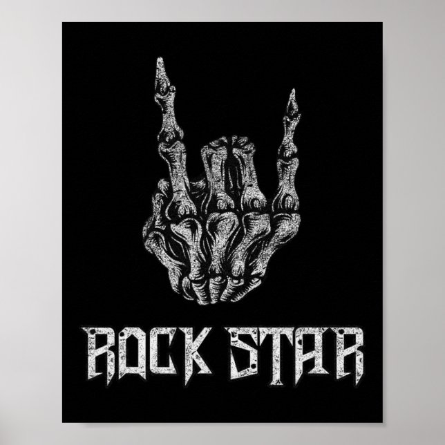 Poster Rock On Banda Para As Mulheres Rock And Rols Para  (Frente)