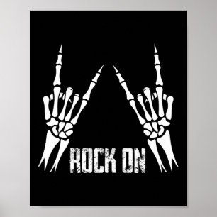 Poster Rock On Banda Para As Mulheres Rock And Rols Para
