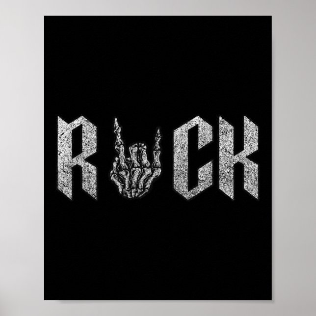Poster Rock On Banda Para As Mulheres Rock And Rols Para  (Frente)
