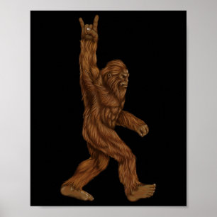 Poster Rock On Bigfoot - Concert Buddy - Sasque Desenhado