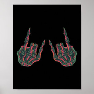 Poster Rock On Rock Star Buddy Concert - Halloween Skelet