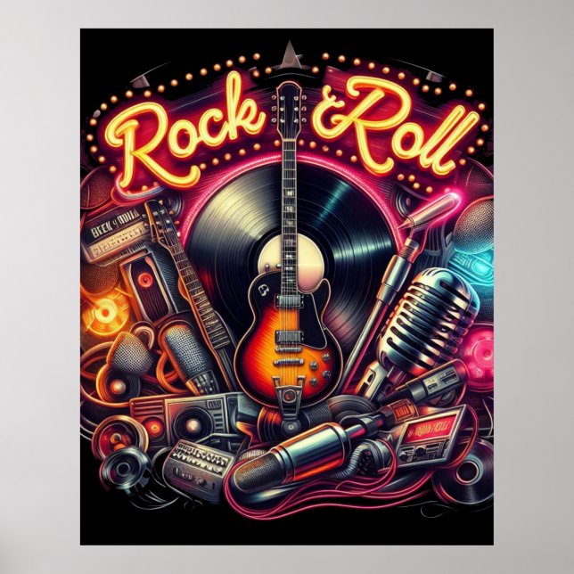 Poster Rock & Roll (Frente)