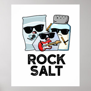 Poster Rock Salt Engraçado Condicionamento Musical