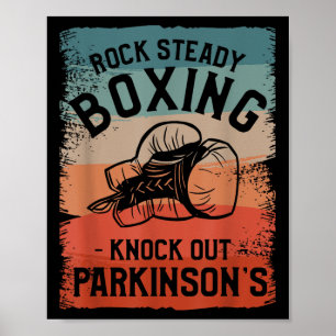 Poster Rock Steady Boxnock Out Parkinsons Sensibilização
