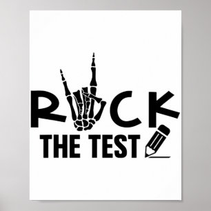 Poster Rock The Test Day Exam For Teacher Student