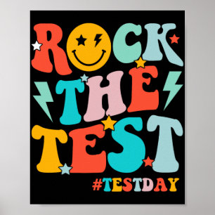 Poster Rock The Test Day Motivational Studies Ki