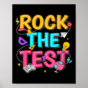 Poster Rock The Test Motivational Testing Day For Teacher