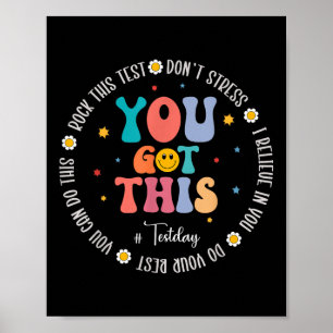 Poster Rock The Test Teacher Testing Day Motivational Tes