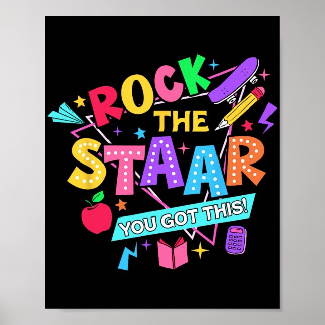 Poster Rock The Test You Have This Test Day Teachers Stud (Frente)