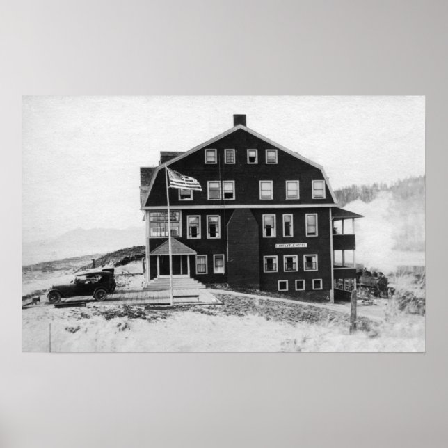 Pôster Rockaway, Oregon Lake Lytle Hotel Fotografia (Frente)