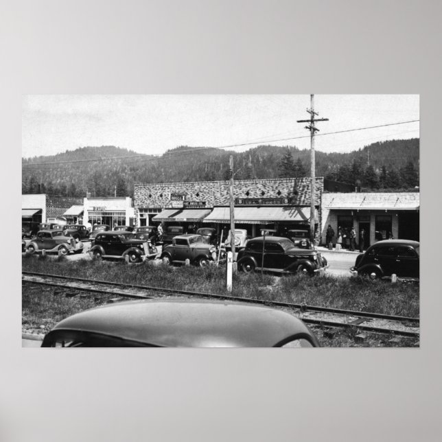 Poster Rockaway, Oregon Main Business Section (Frente)