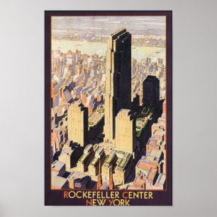 Poster Rockefeller Center Nova York