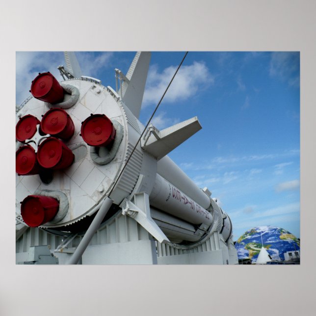 Poster Rocket, Kennedy Space Center, Flórida (Frente)