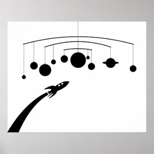 Pôster Rocket móvel retrorreflector