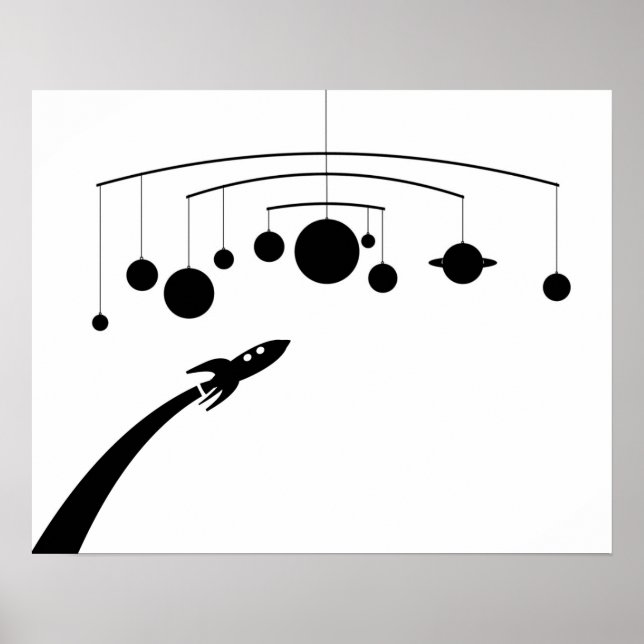 Pôster Rocket móvel retrorreflector (Frente)