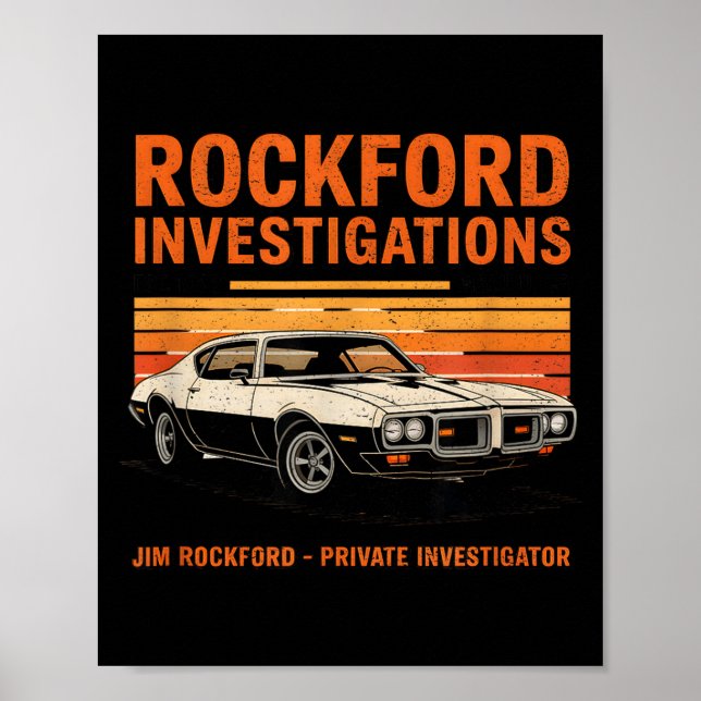 Poster Rockford Detective Agency - Rockford Files  (Frente)