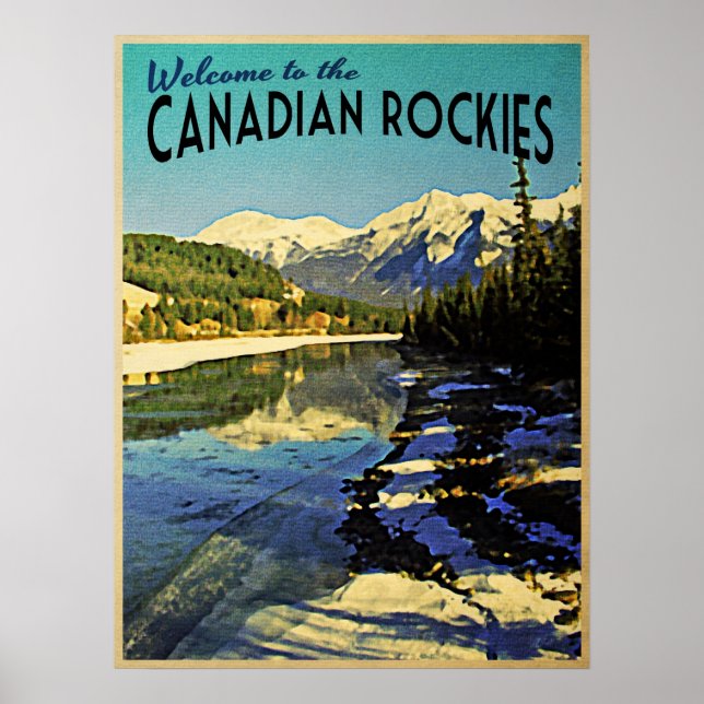 Pôster Rockies canadenses (Frente)