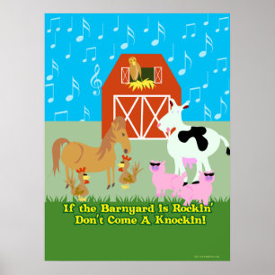 Poster Rockin Barnyard