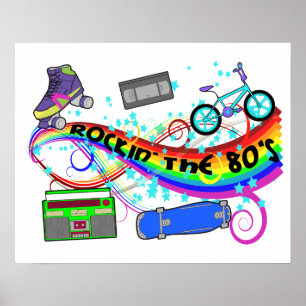 Pôster Rockin o anos 80