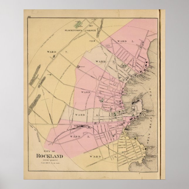 Poster Rockland, Maine (Frente)