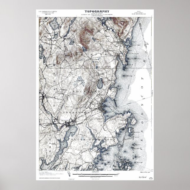 Pôster Rockland, Maine 1906 (Frente)