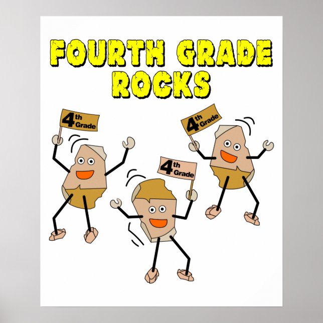 Poster Rocks do 4º ano (Frente)