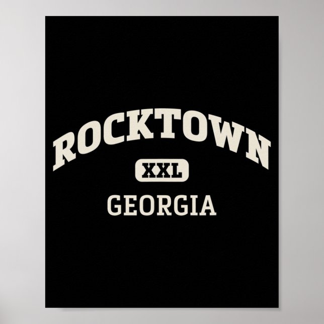 Poster Rocktown College Style Rock Escaling Area Design (Frente)