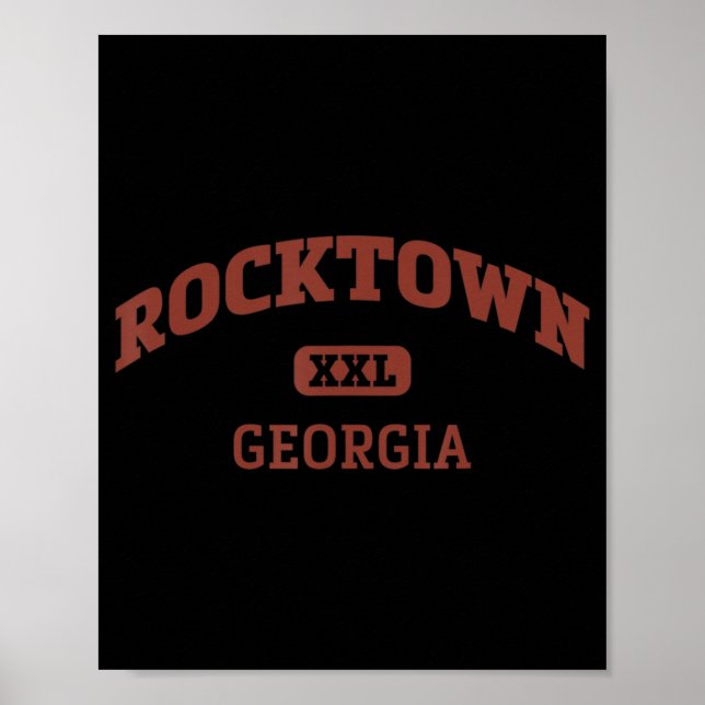 Poster Rocktown College Style Rock Escaling Area Design 8 (Frente)