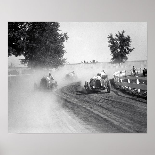 Pôster Rockville Fair Auto Races, 1923. Vintage Photo (Frente)