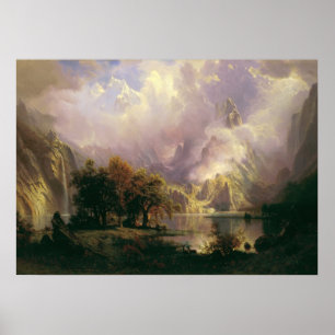 Poster Rocky Mountain Landscape de Albert Bierstadt, 1870