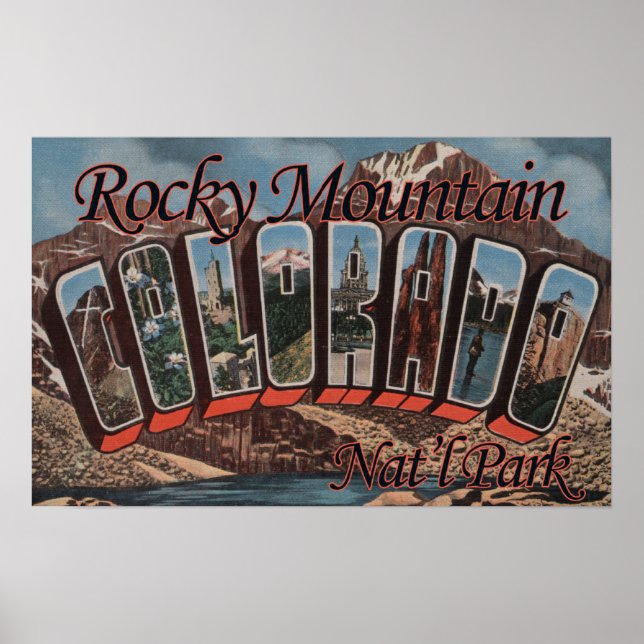 Pôster Rocky Mountain Nat Park, Colorado (Frente)